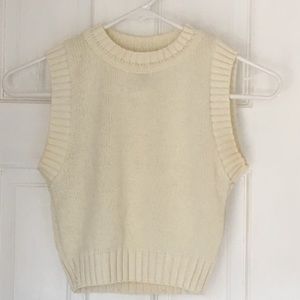 moda international 90s knit crop top